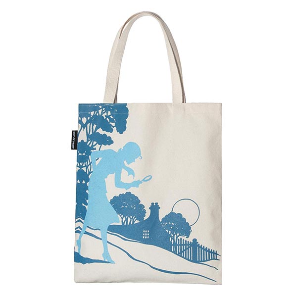 Reverse Side of Nancy Drew Tote Bag at Bas Bleu