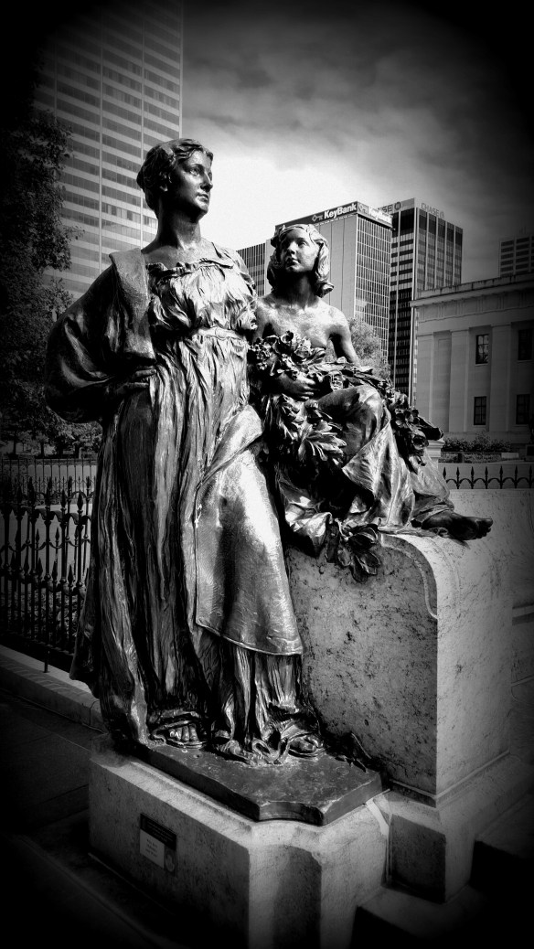 Statue on the Ohio Statehouse Grounds. Columbus.