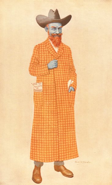 Caricature of George Bernard Shaw in the 16 August 1911 issue of Vanity Fair