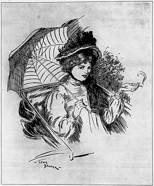 Frontispiece to The Sea Lady by H.G. Wells