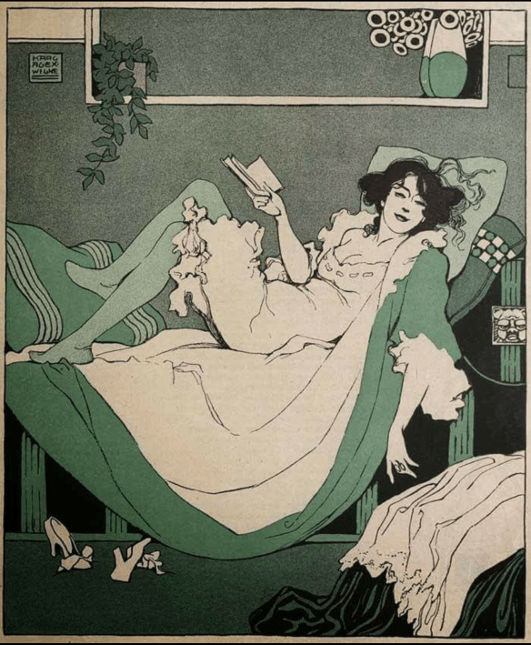 Woman Reading by Karl Alexander Wilke, circa 1912