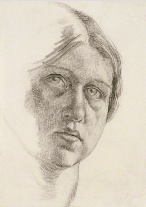 Self-portrait by Dora Carrington. Circa 1910.